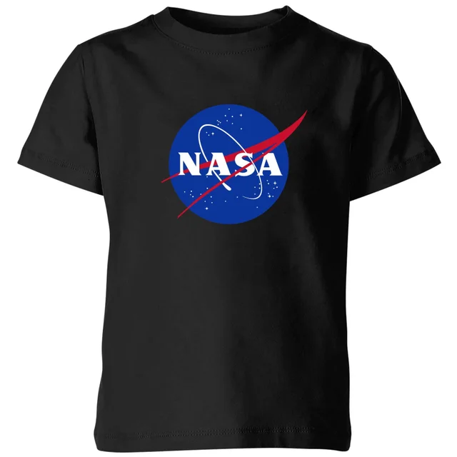 NASA Logo Insignia Kinder T-shirt - Zwart