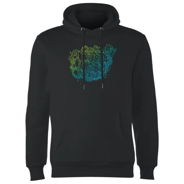 Rick and Morty Wubba Lubba Dub Dub Hoodie - Zwart