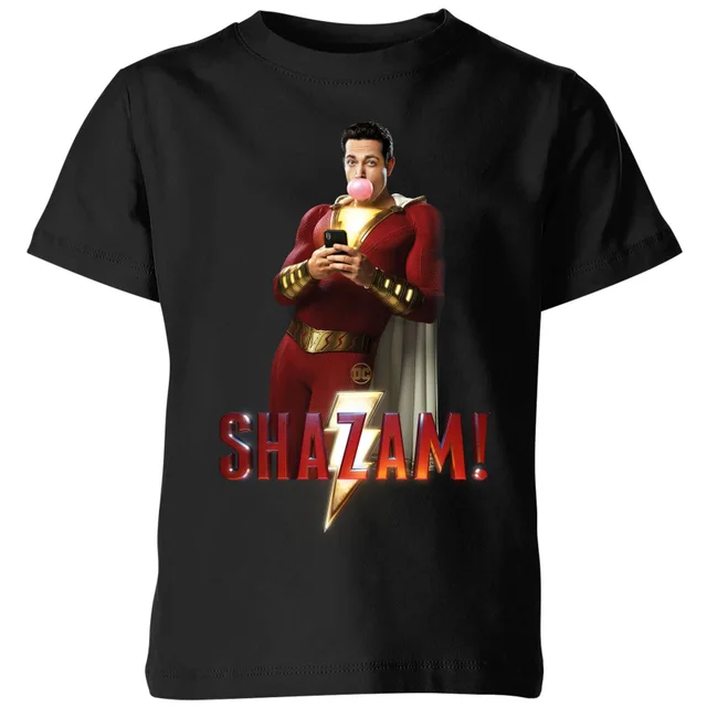 Shazam! Bubble Gum kinder t-shirt - Zwart