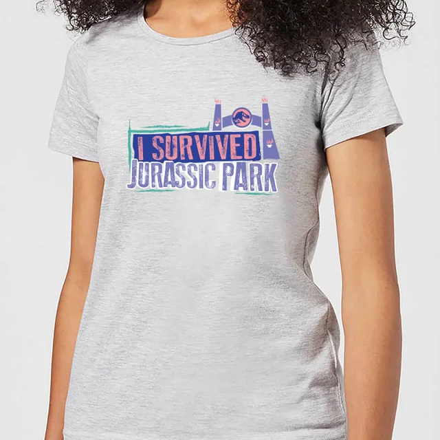 Jurassic Park I Survived Jurassic Park Women's T-Shirt - Grey