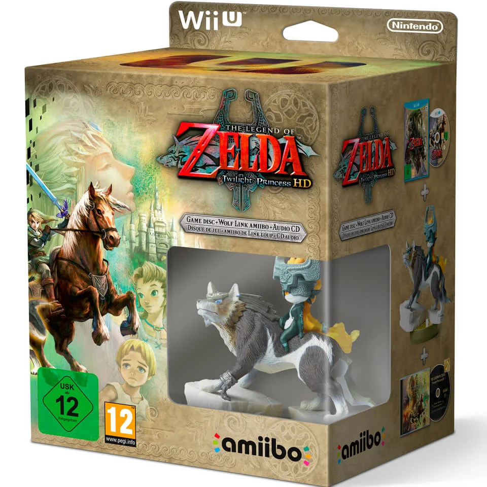 The Legend of Zelda: Twilight Princess HD - Limited Edition (Includes Wolf Link amiibo & Soundtrack CD) Afbeelding 1