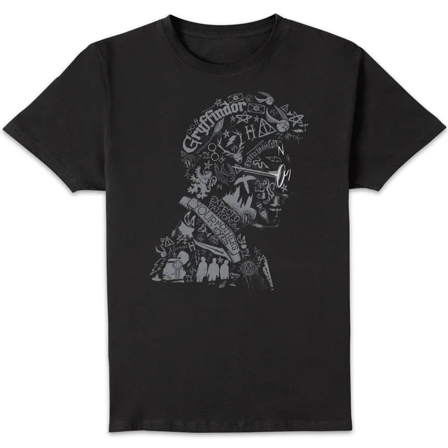 Harry Potter Harry Potter Head t-shirt - Zwart