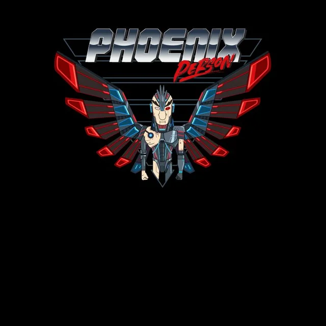 Rick and Morty Phoenix Person t-shirt - Zwart