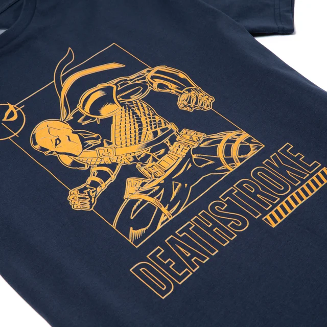 Batman Villains Deathstroke Men's T-Shirt - Navy