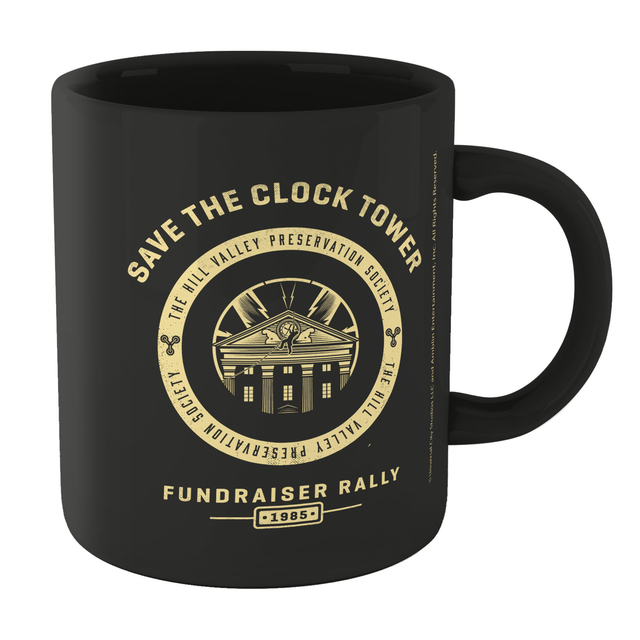 Back To The Future Clock Tower Mug - Black