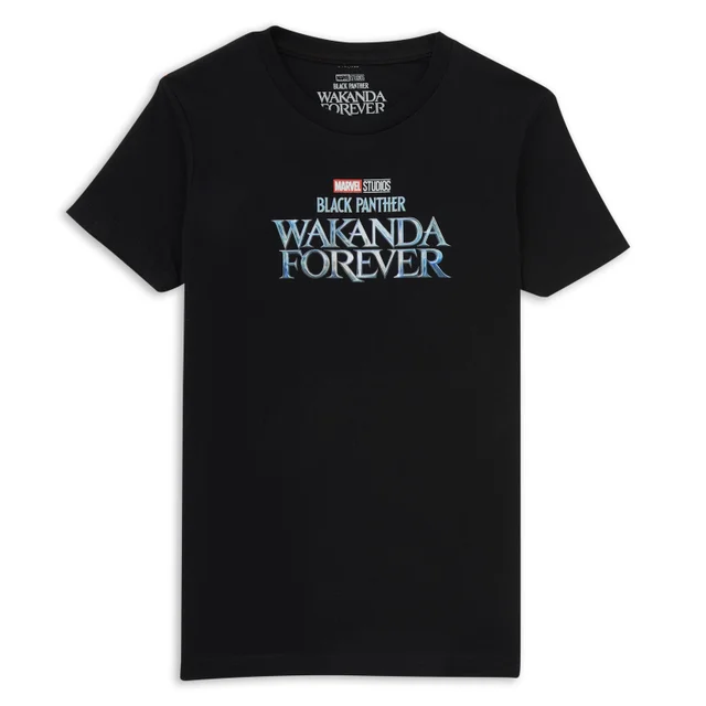 Wakanda Forever Logo Kids' T-Shirt - Black