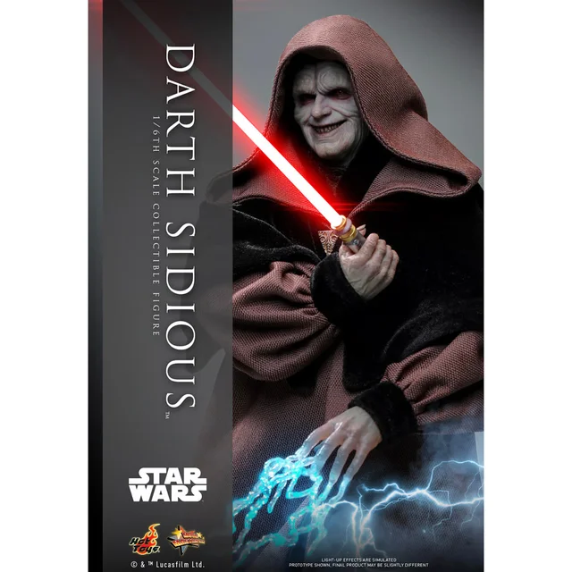 Hot Toys Star Wars Revenge of the Sith Darth Sidious 1:6 Scale Statue (29cm)