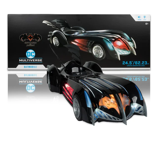DC MULTIVERSE VEHICLES - BATMOBILE WITH L&S (BATMAN AND ROBIN)