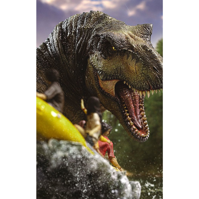 Iron Studios Jurassic World Rebirth T-Rex River Atack Demi Art Scale 1/20 Statue