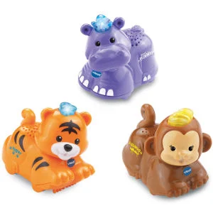 Vtech Toot-Toot Animals - 3 Pack (Tiger, Hippo, Monkey) Afbeelding 1