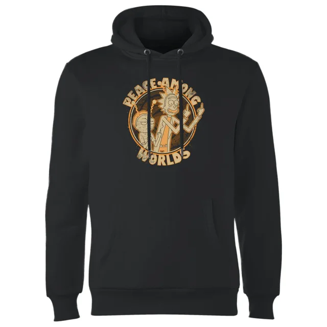 Rick and Morty Peace Among Worlds Hoodie - Zwart