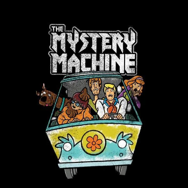 Scooby Doo Mystery Machine Heavy Metal Women's T-Shirt - Black