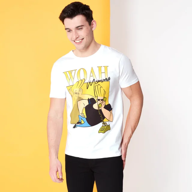 Cartoon Network Spin-Off Johnny Bravo 90s Photoshoot t-shirt - Wit