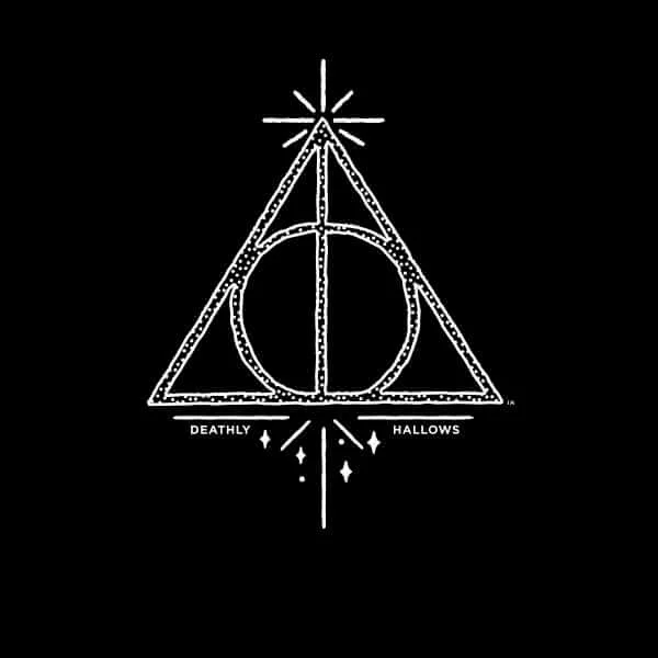 Harry Potter Deathly Hallows hoodie - Zwart