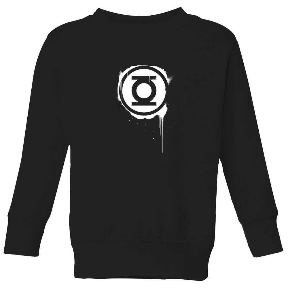 Justice League Graffiti Green Lantern Kids' Sweatshirt - Black - 98/104 (3-4 jaar) Afbeelding 1