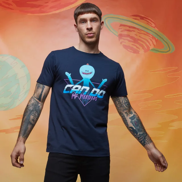 Rick and Morty Meeseeks Can Do t-shirt - Navy
