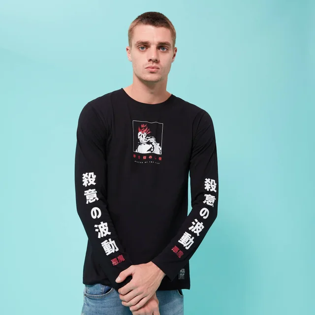 Street Fighter Arcade Akuma unisex t-shirt met lange mouwen - Zwart