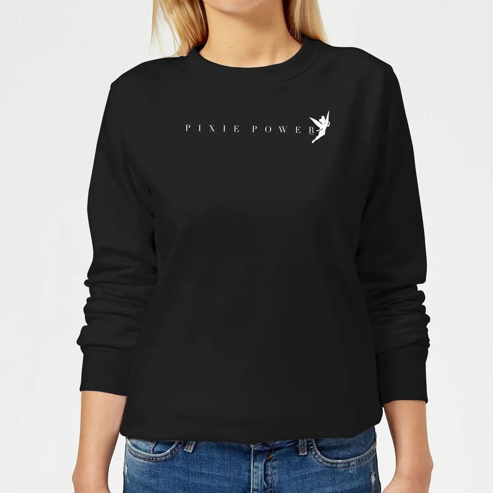 Disney Peter Pan Tinkerbell Pixie Power Women's Sweatshirt - Black - XS Afbeelding 1