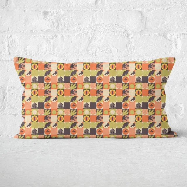 Orange Jurassic Park Rectangular Cushion 30x50