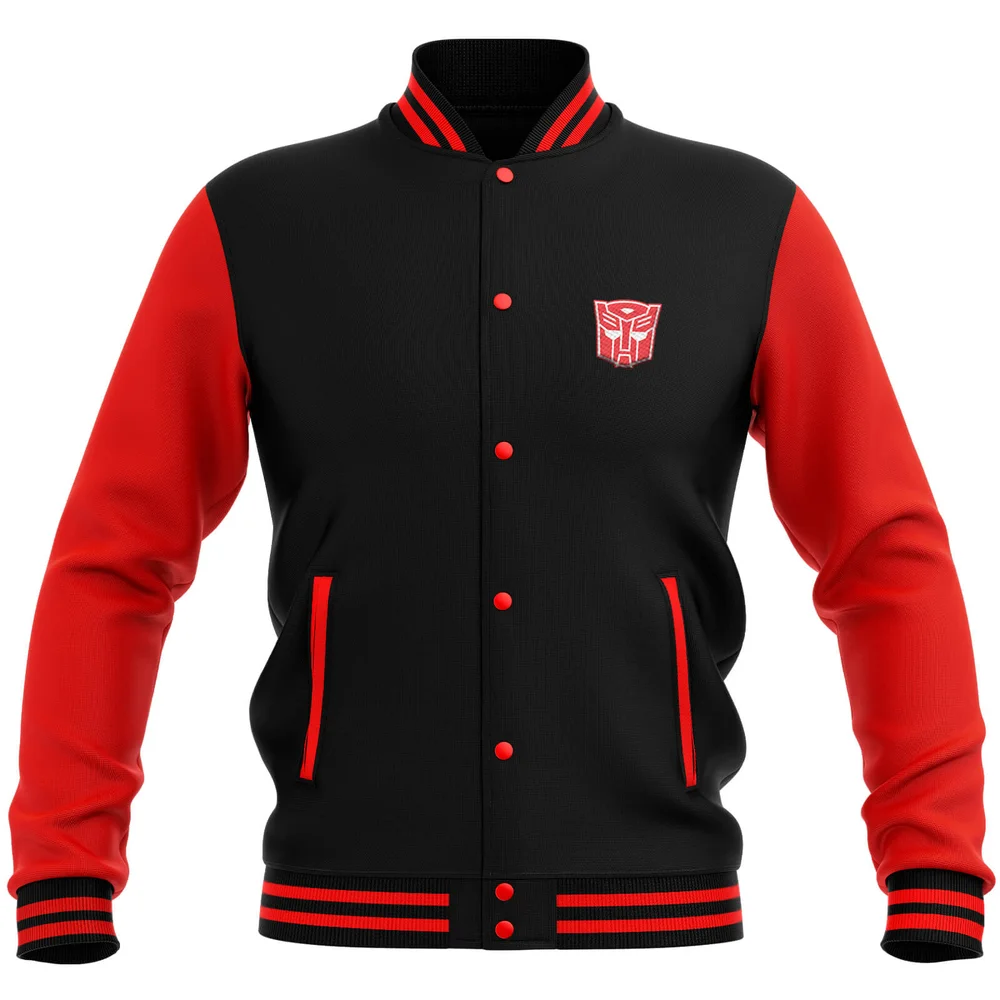 Transformers Autobot Varsity Jacket - Black / Red - S - Black / Red Afbeelding 1