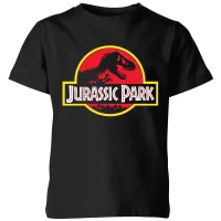 Classic Jurassic Park Logo Kids' T-Shirt - Black