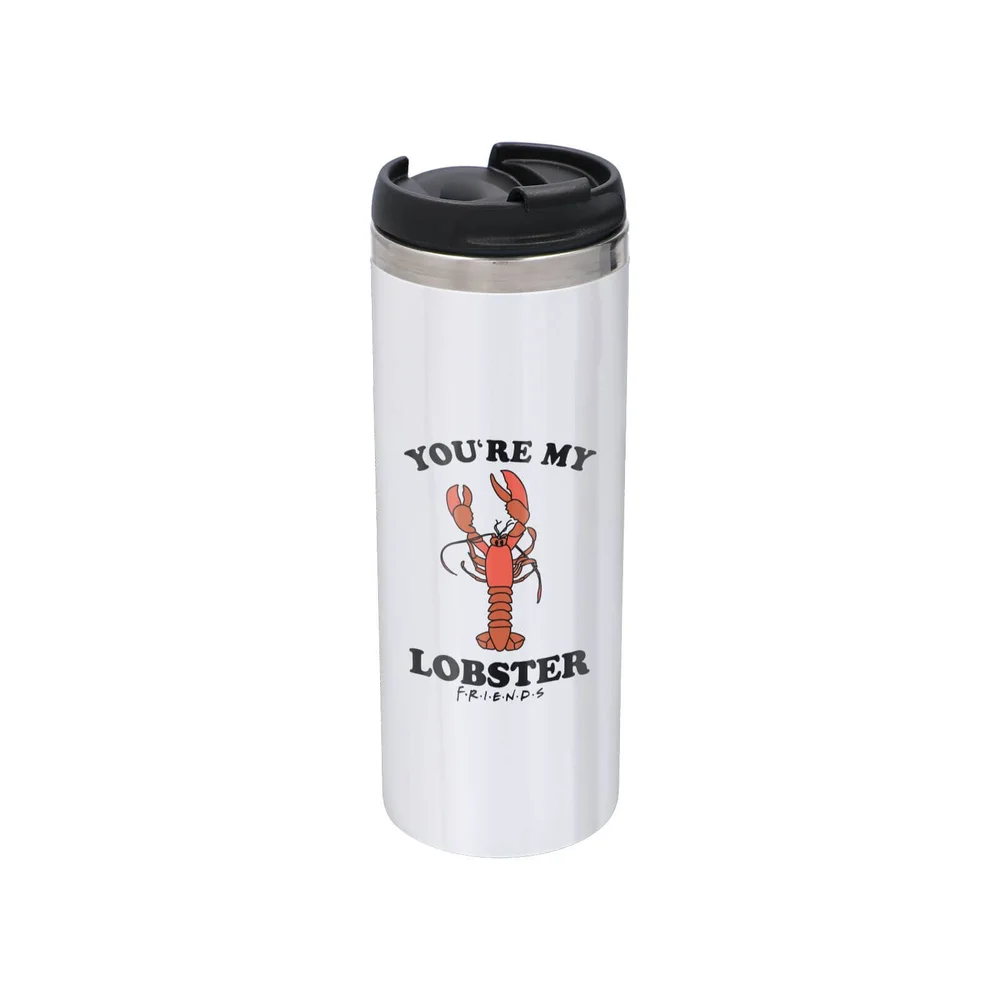Friends You're My Lobster Stainless Steel Thermo Travel Mug - Metallic Finish Afbeelding 1