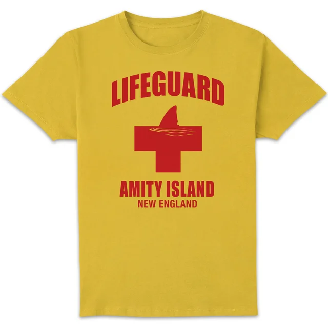 Jaws Amity Island Lifeguard T-shirt - Geel