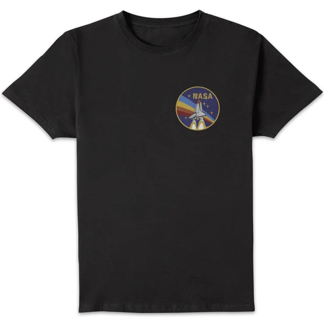 NASA Vintage Rainbow Shuttle T-shirt - Zwart