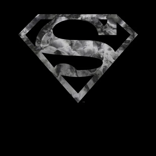 DC Originals Marble Superman Logo T-shirt - Zwart