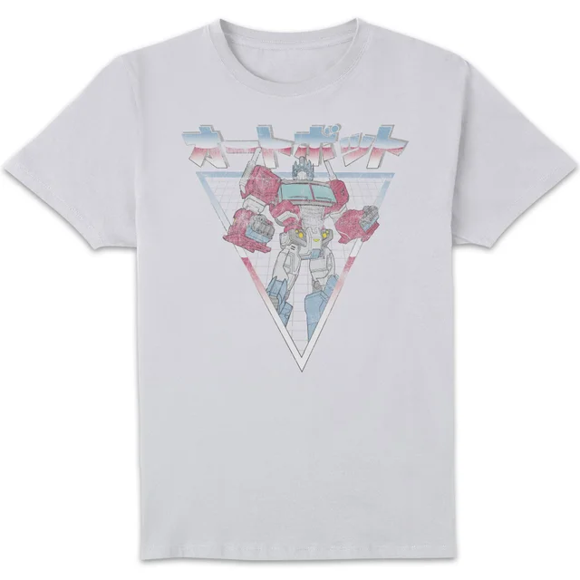 Transformers Optimus Prime Retro Japans t-shirt - Wit