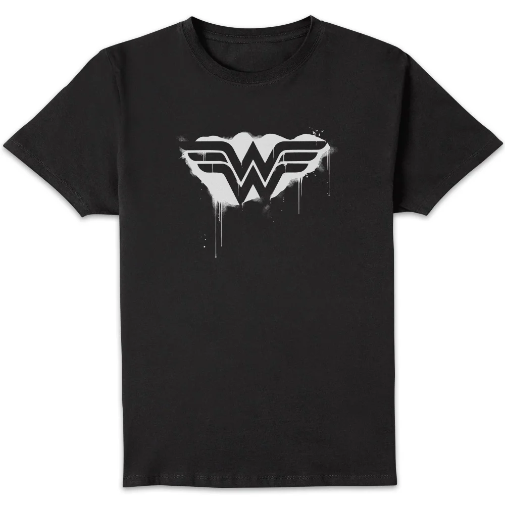 Justice League Graffiti Wonder Woman Men's T-Shirt - Black - S Afbeelding 1