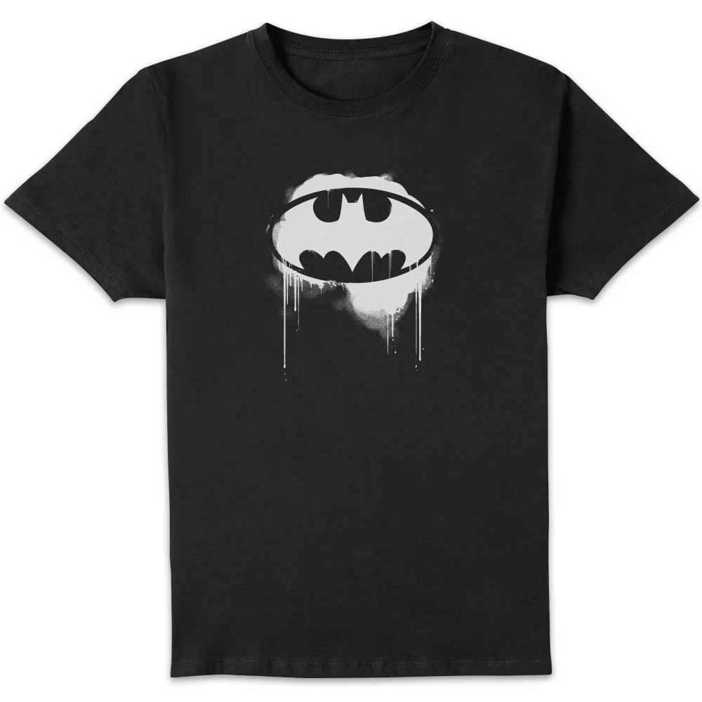 Justice League Graffiti Batman Men's T-Shirt - Black - S Afbeelding 1