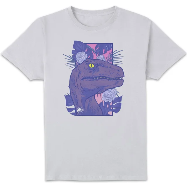 Jurassic Park Primal Floral Raptor t-shirt - Wit