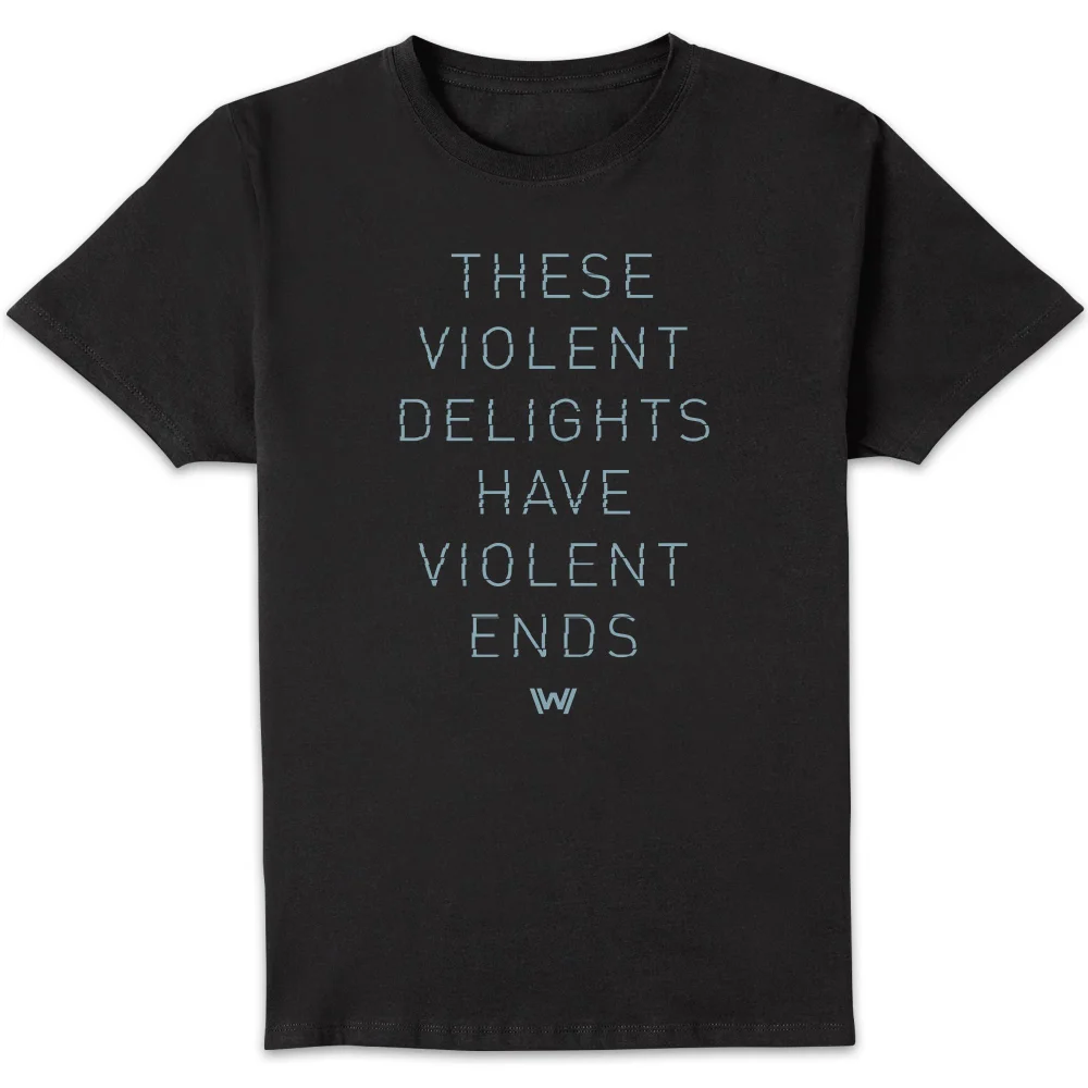 Westworld Violent Delights Men's T-Shirt - Black - S Afbeelding 1