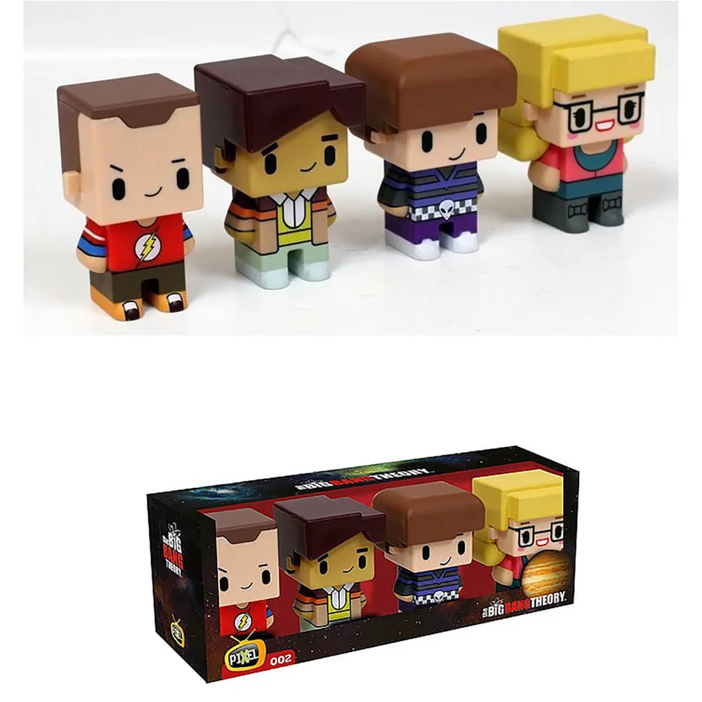 Pixel Figure Big Bang Theory Set of 4 Figures 7cm Afbeelding 1