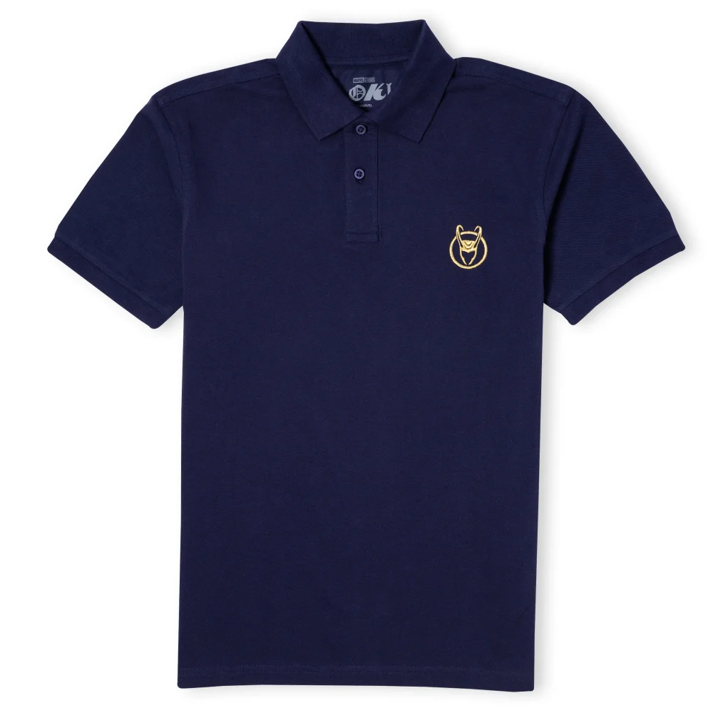 Marvel Loki Logo Unisex Polo - Navy - S Afbeelding 1