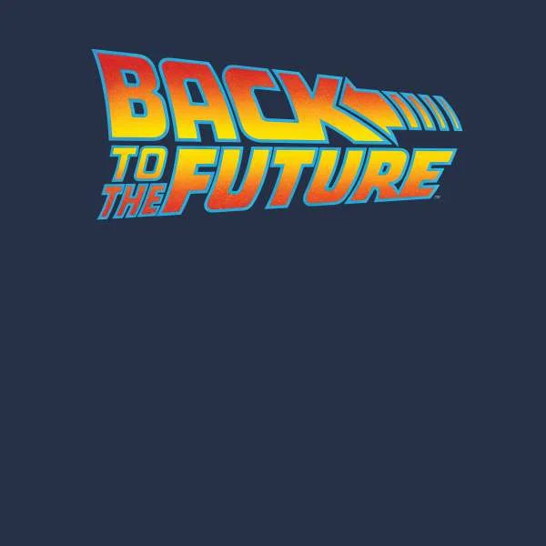 Back to the future Classic Logo Hoodie - Navy