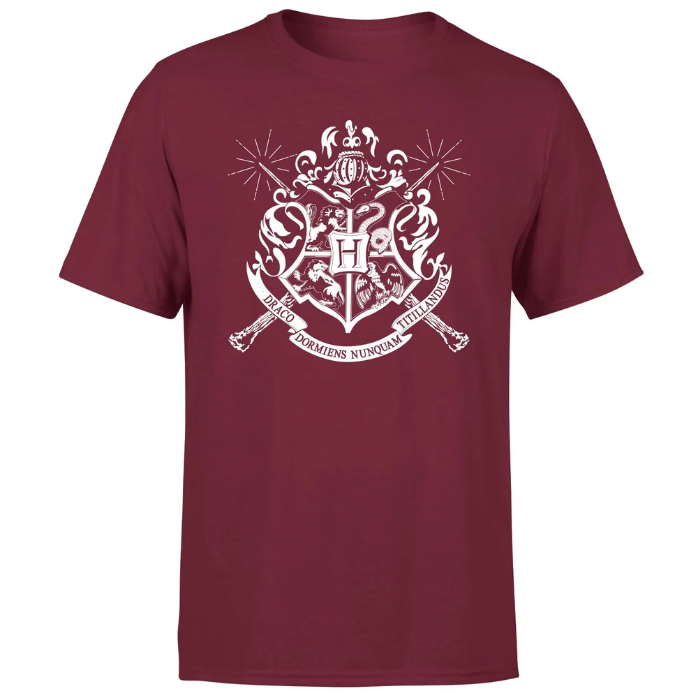 Harry Potter Hogwarts House Crest Men's T-Shirt - Burgundy - S Afbeelding 1