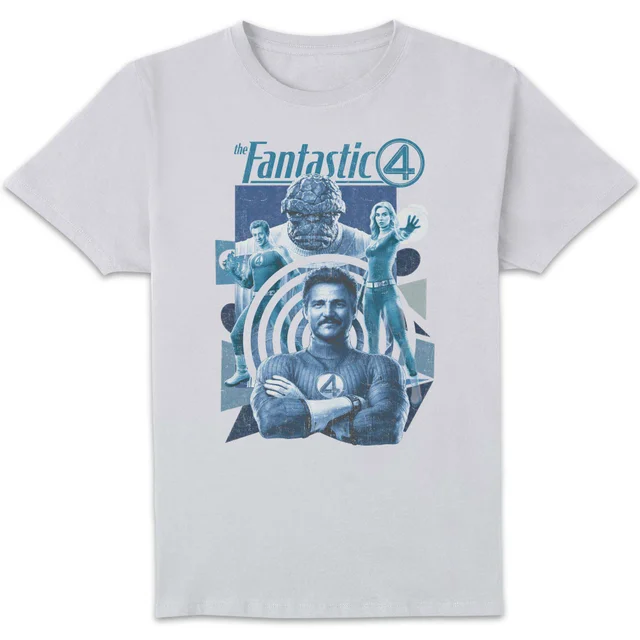 Marvel Fantastic Four Group Pose Unisex T-Shirt - White